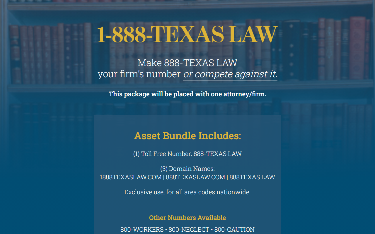 888texaslaw.com screenshot
