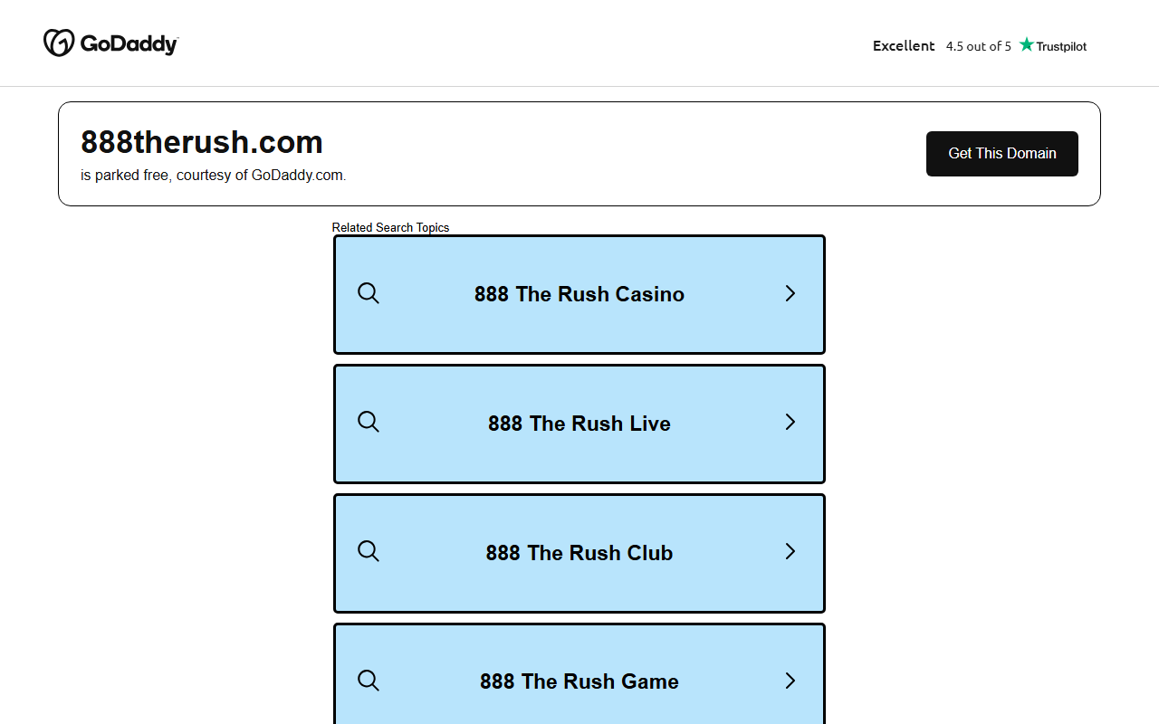 888therush.com screenshot