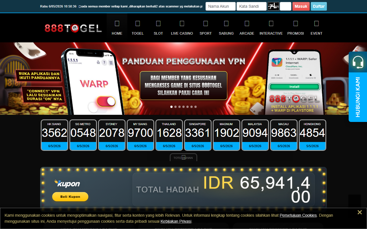 888togelweb.com screenshot