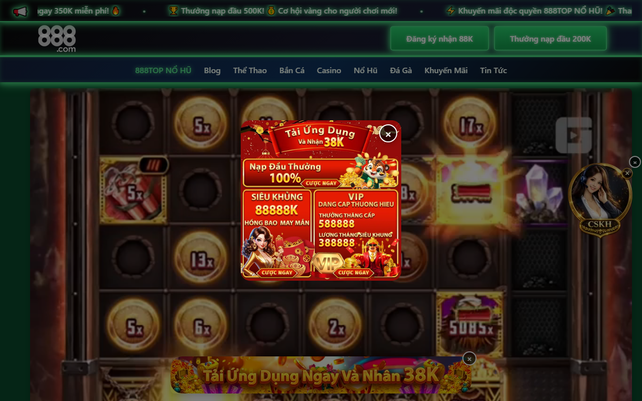 888topnohubet.com screenshot