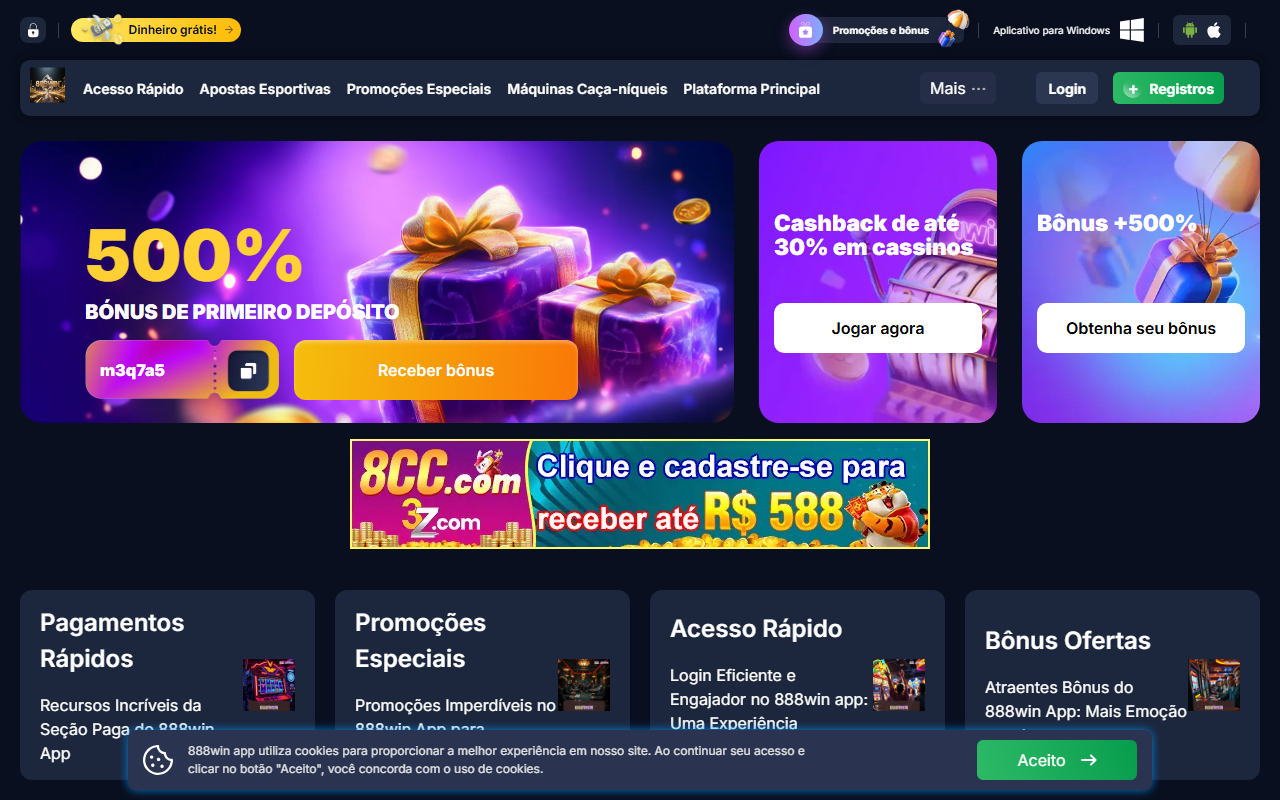 888winappp.com screenshot